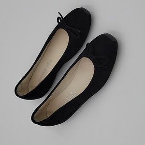 Mania black suede ballet flats euro sz 39/ US 8.5